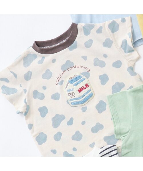 apres les cours(アプレレクール)の「【カラバリ豊富12色展開】バラエティモチーフTシャツ(Tシャツ/カットソー・キッズ・ネイビー/レッド/アイボリー/ミント/オレンジ/レインボー/ドット/ラベンダー/サックスブルー/イエロー/ローズ/その他2・100/110/120/140/80/90/130)」の14枚目の写真