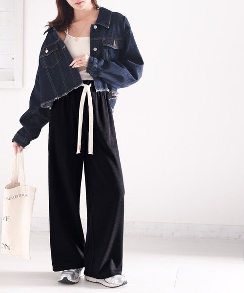 Java（ジャバ）の「《Javaジャバコラボ》リラクシーなのにスタイリッシュ！ 裏起毛ワイドパンツ（その他パンツ・レディース・モカ/ブラック/ベージュ・X-LARGE/SMALL/LARGE/MEDIUM）」の13枚目の写真