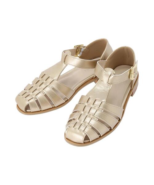 Lugnoncure(ルノンキュール)の「グルカサンダル(サンダル・レディース・ブラック/ゴールド/オフホワイト・MEDIUM/LARGE)」の5枚目の写真