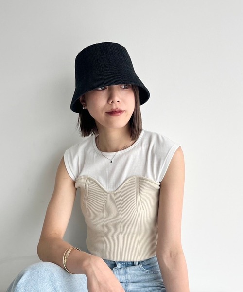 Heather（ヘザー）の「ビスチェ風カットソー 905127（Tシャツ