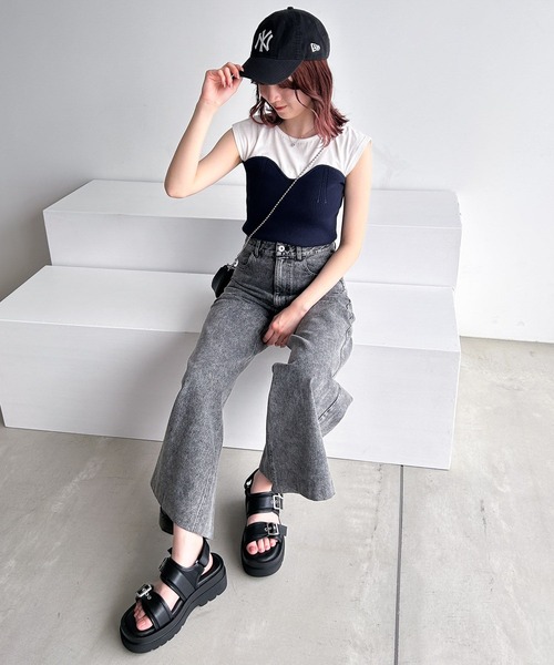 Heather（ヘザー）の「ビスチェ風カットソー 905127（Tシャツ