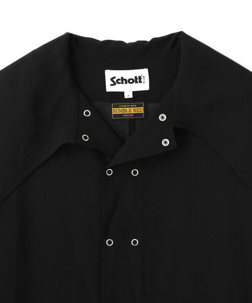 schott(ショット)の「【Women's】SchottxRUMBLE RED/ショット×ランブルレッド/CHIFFON SNOW PARKA/シフォン スノーパーカー(シャツ/ブラウス・レディース・ホワイト系2/ブラック・F)」の14枚目の写真
