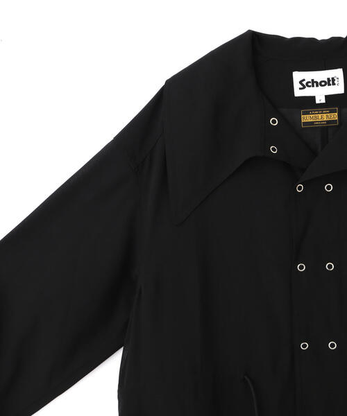 schott(ショット)の「【Women's】SchottxRUMBLE RED/ショット×ランブルレッド/CHIFFON SNOW PARKA/シフォン スノーパーカー(シャツ/ブラウス・レディース・ホワイト系2/ブラック・F)」の13枚目の写真