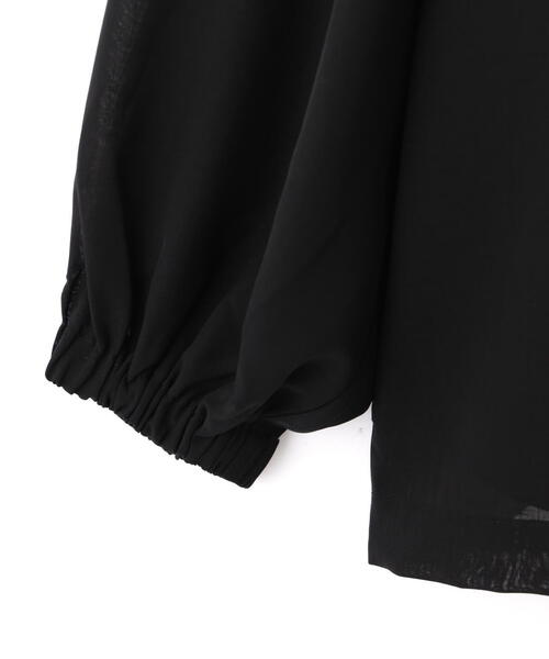 schott(ショット)の「【Women's】SchottxRUMBLE RED/ショット×ランブルレッド/CHIFFON SNOW PARKA/シフォン スノーパーカー(シャツ/ブラウス・レディース・ホワイト系2/ブラック・F)」の12枚目の写真
