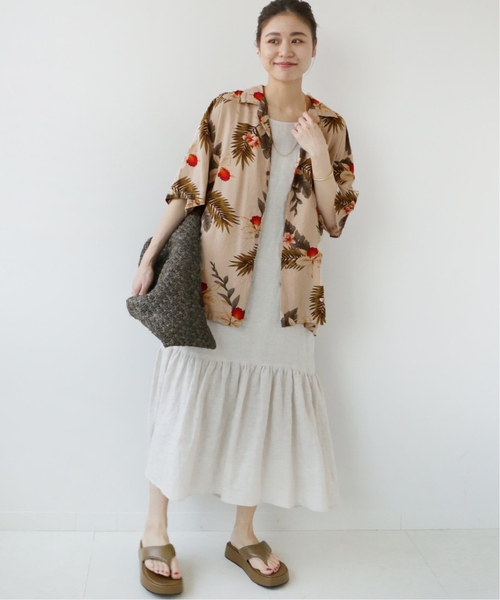 TWO PALMS（トゥーパームス）の「《追加》【TWO PALMS / トゥーパームス】アロハシャツ（シャツ/ブラウス・レディース・ベージュ/オレンジ/ブルー・FREE）」の14枚目の写真