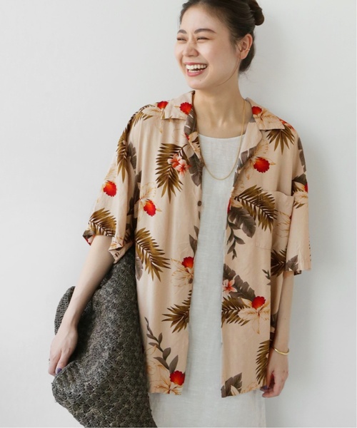 TWO PALMS（トゥーパームス）の「《追加》【TWO PALMS / トゥーパームス】アロハシャツ（シャツ/ブラウス・レディース・ベージュ/オレンジ/ブルー・FREE）」の18枚目の写真