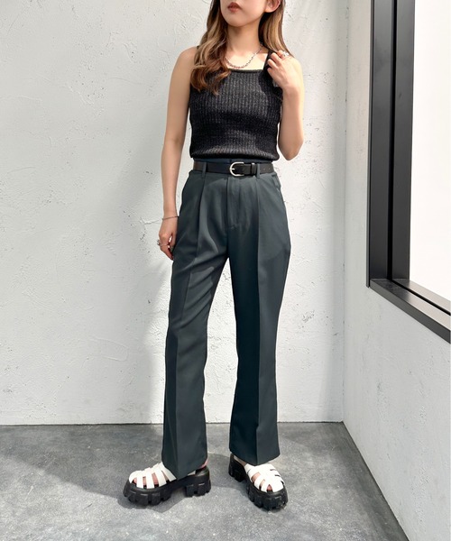 apres jour mignon（アプレジュールミニョン）の「２WAYラメニットタンクトップ【ZOZOTOWN限定アイテム】（タンクトップ・レディース・オフホワイト/ブラック/ブルー・X-LARGE/フリー）」の12枚目の写真