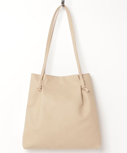 NAVY(ネイビー)の「雑材風コンビトートバッグ(トートバッグ・レディース・ベージュ/アイボリー/ブラック・フリー)」の16枚目の写真