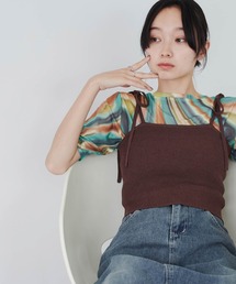 WEGO | WEGO/カラーニットビスチェ(キャミソール)