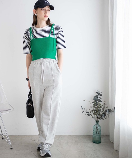 WEGO(ウィゴー)の「WEGO/カラーニットビスチェ(キャミソール・レディース・グリーン/ブラック/オフホワイト/ブルー/ブラウン・FREE)」の22枚目の写真