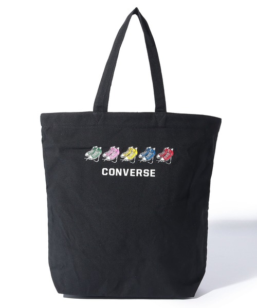 CONVERSE(コンバース)の「CONVERSE FIVE SHOES PRINT TOTE BAG(トートバッグ・メンズ・ホワイト/ブラック・FREE)」の6枚目の写真