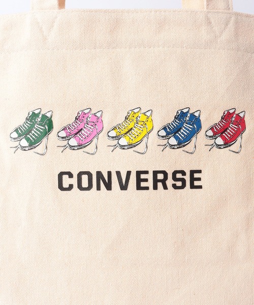 CONVERSE(コンバース)の「CONVERSE FIVE SHOES PRINT TOTE BAG(トートバッグ・メンズ・ホワイト/ブラック・FREE)」の10枚目の写真