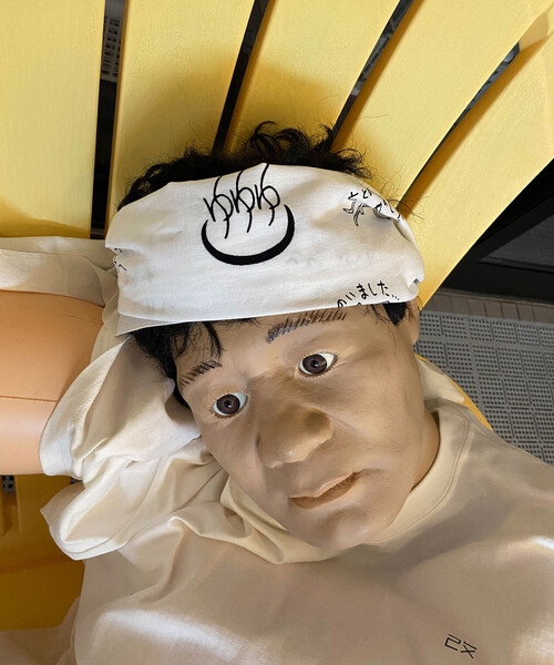 JUNRED（ジュンレッド）の「Ken Kagami×改良湯コラボ 手ぬぐい（ハンカチ/ハンドタオル・メンズ・オフホワイト・FREE）」の5枚目の写真