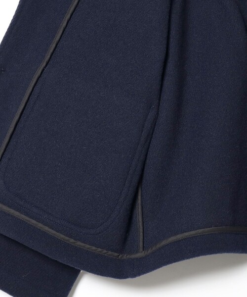 Ray BEAMS（レイビームス）の「DANTON / ウール ライト パイル ノーカラー ジャケット（ノーカラージャケット・レディース・ネイビー・38/36）」の10枚目の写真