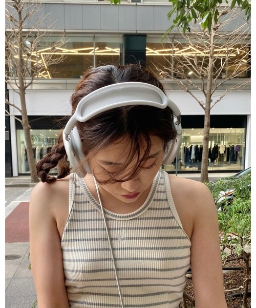 epine（エピヌ）の「e cup in tank top （5color）（タンクトップ・レディース・グレー/ピンク/ブラック/ネイビー/ホワイト・FREE）」の11枚目の写真