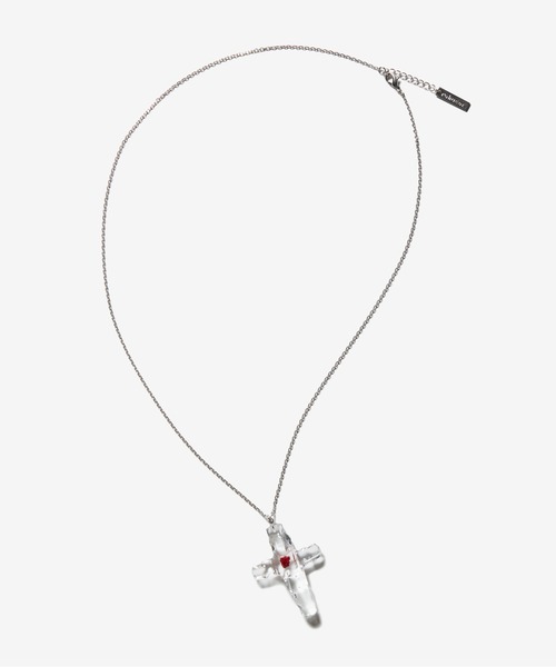 rehacer(レアセル)の「rehacer : Melted Flowercross Necklace / メルティッド フラワークロス ネックレス(ネックレス・レディース・ブルー系1/ブルー系2/イエロー系1/イエロー系2/レッド系1/レッド系2・FREE)」の6枚目の写真