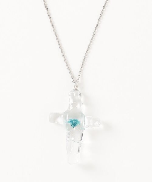 rehacer(レアセル)の「rehacer : Melted Flowercross Necklace / メルティッド フラワークロス ネックレス(ネックレス・レディース・ブルー系1/ブルー系2/イエロー系1/イエロー系2/レッド系1/レッド系2・FREE)」の16枚目の写真