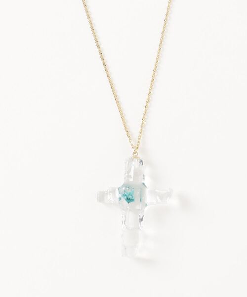 rehacer(レアセル)の「rehacer : Melted Flowercross Necklace / メルティッド フラワークロス ネックレス(ネックレス・レディース・ブルー系1/ブルー系2/イエロー系1/イエロー系2/レッド系1/レッド系2・FREE)」の17枚目の写真