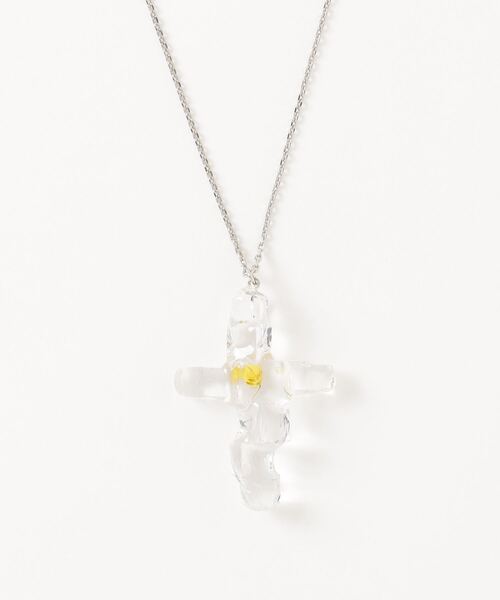 rehacer(レアセル)の「rehacer : Melted Flowercross Necklace / メルティッド フラワークロス ネックレス(ネックレス・レディース・ブルー系1/ブルー系2/イエロー系1/イエロー系2/レッド系1/レッド系2・FREE)」の19枚目の写真