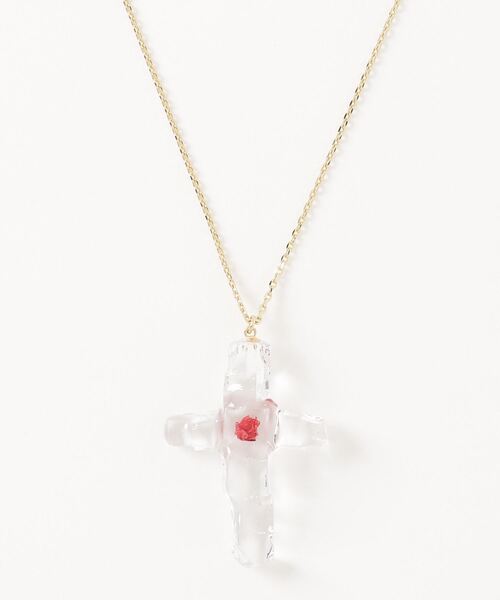rehacer(レアセル)の「rehacer : Melted Flowercross Necklace / メルティッド フラワークロス ネックレス(ネックレス・レディース・ブルー系1/ブルー系2/イエロー系1/イエロー系2/レッド系1/レッド系2・FREE)」の20枚目の写真