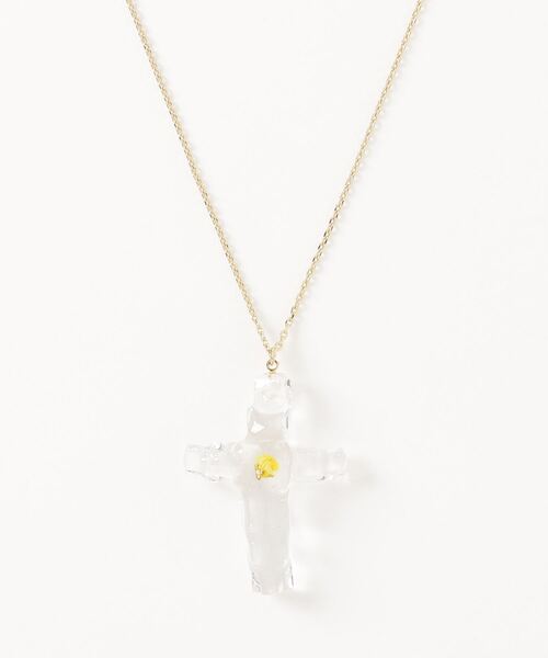 rehacer(レアセル)の「rehacer : Melted Flowercross Necklace / メルティッド フラワークロス ネックレス(ネックレス・レディース・ブルー系1/ブルー系2/イエロー系1/イエロー系2/レッド系1/レッド系2・FREE)」の21枚目の写真