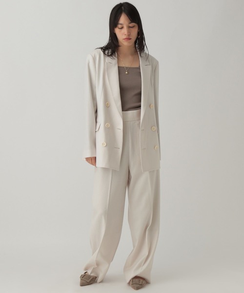 カオス Chaos シルクミックス ダブルジャケット F オーバーサイズ