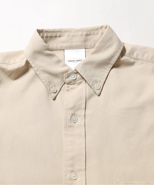 PARROTT CANVAS(パロットキャンバス)の「PARROTT CANVAS/パロットキャンバス PCM BUTTON DOWN SHIRT-TWILL ボタンダウンシャツ(シャツ/ブラウス・レディース・ベージュ・M)」の19枚目の写真
