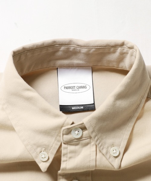 PARROTT CANVAS(パロットキャンバス)の「PARROTT CANVAS/パロットキャンバス PCM BUTTON DOWN SHIRT-TWILL ボタンダウンシャツ(シャツ/ブラウス・レディース・ベージュ・M)」の20枚目の写真