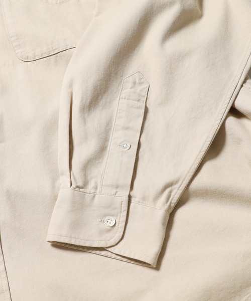PARROTT CANVAS(パロットキャンバス)の「PARROTT CANVAS/パロットキャンバス PCM BUTTON DOWN SHIRT-TWILL ボタンダウンシャツ(シャツ/ブラウス・レディース・ベージュ・M)」の22枚目の写真