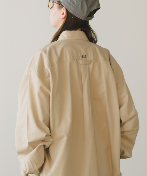 PARROTT CANVAS(パロットキャンバス)の「PARROTT CANVAS/パロットキャンバス PCM BUTTON DOWN SHIRT-TWILL ボタンダウンシャツ(シャツ/ブラウス・レディース・ベージュ・M)」の8枚目の写真