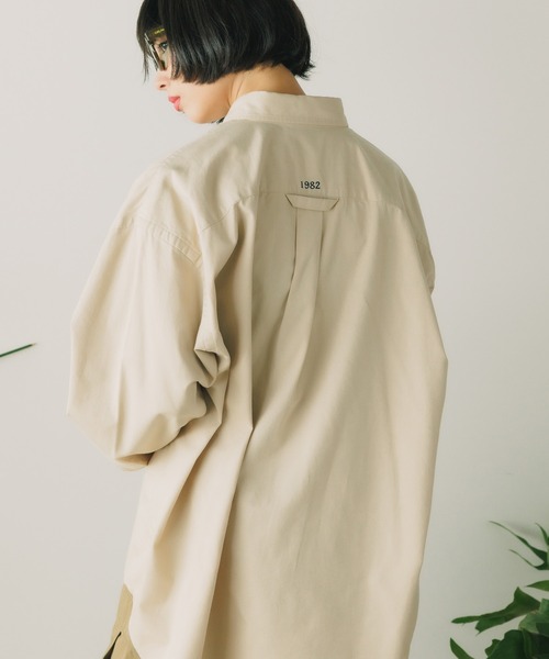 PARROTT CANVAS(パロットキャンバス)の「PARROTT CANVAS/パロットキャンバス PCM BUTTON DOWN SHIRT-TWILL ボタンダウンシャツ(シャツ/ブラウス・レディース・ベージュ・M)」の4枚目の写真