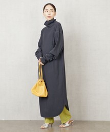 FREAK'S STORE | 限定展開　ワッフル タートルネック ラウンド マキシワンピース(ワンピース)