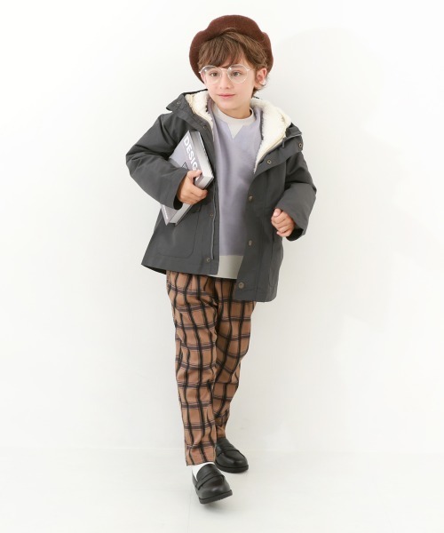 devirock（デビロック）の「洗える 3WAYマウンテンパーカー（マウンテンパーカー・キッズ・スミクロ/ベージュ系1・110cm/120cm/100cm/150cm/130cm/160cm/140cm）」の3枚目の写真