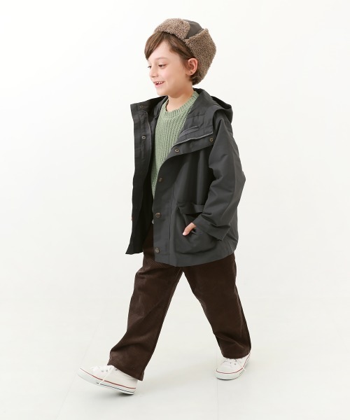 devirock（デビロック）の「洗える 3WAYマウンテンパーカー（マウンテンパーカー・キッズ・スミクロ/ベージュ系1・110cm/120cm/100cm/150cm/130cm/160cm/140cm）」の4枚目の写真