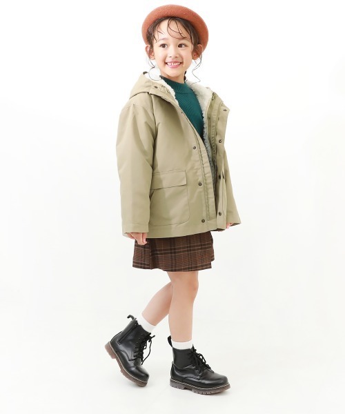 devirock（デビロック）の「洗える 3WAYマウンテンパーカー（マウンテンパーカー・キッズ・スミクロ/ベージュ系1・110cm/120cm/100cm/150cm/130cm/160cm/140cm）」の6枚目の写真