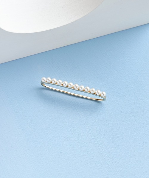 Phoebe(フィービィー)の「パールカートリッジイヤーカフ ゴールド(イヤーカフ・レディース・イエローゴールド/シルバー・FREE)」の5枚目の写真