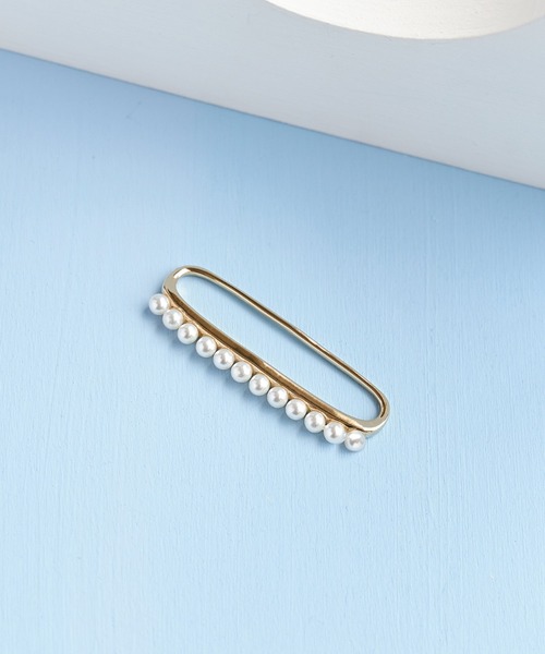 Phoebe(フィービィー)の「パールカートリッジイヤーカフ ゴールド(イヤーカフ・レディース・イエローゴールド/シルバー・FREE)」の6枚目の写真