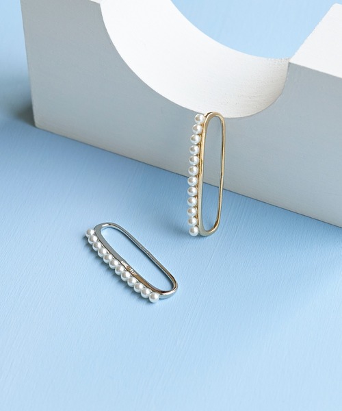 Phoebe(フィービィー)の「パールカートリッジイヤーカフ ゴールド(イヤーカフ・レディース・イエローゴールド/シルバー・FREE)」の16枚目の写真