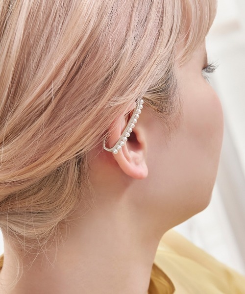 Phoebe(フィービィー)の「パールカートリッジイヤーカフ ゴールド(イヤーカフ・レディース・イエローゴールド/シルバー・FREE)」の15枚目の写真