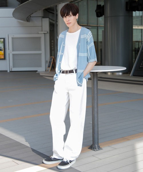 3.3 Field Trip （3.3フィールドトリップ）の「3.3 Field Trip／チェックカーデガン 2976943（カーディガン/ボレロ・メンズ・ブラック/ライトブルー/ホワイト・FREE）」の4枚目の写真