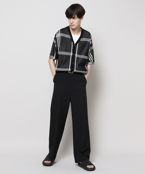 3.3 Field Trip （3.3フィールドトリップ）の「3.3 Field Trip／チェックカーデガン 2976943（カーディガン/ボレロ・メンズ・ブラック/ライトブルー/ホワイト・FREE）」の9枚目の写真