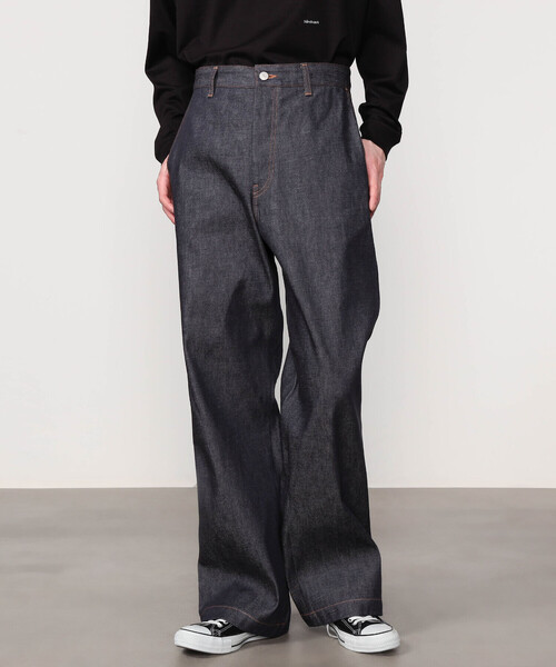 ORCIVAL(オーシバル)の「ORCIVAL | デニム ペインターパンツ MEN(デニムパンツ・メンズ・グレイッシュベージュ/ネイビー・4/5)」の6枚目の写真