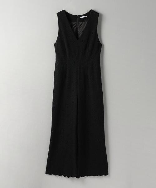 BEAUTY&YOUTH UNITED ARROWS（ビューティーアンドユースユナイテッドアローズ）の「コットンブレンドレース オールインワン（つなぎ/オールインワン・レディース・オフホワイト/その他9/ブラック・S/M）」の3枚目の写真