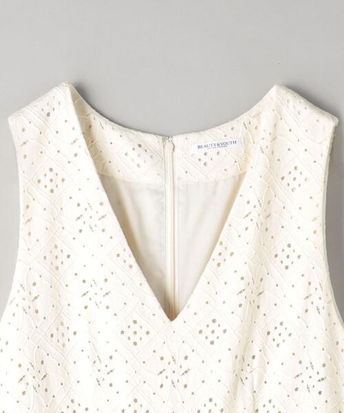 BEAUTY&YOUTH UNITED ARROWS（ビューティーアンドユースユナイテッドアローズ）の「コットンブレンドレース オールインワン（つなぎ/オールインワン・レディース・オフホワイト/その他9/ブラック・S/M）」の15枚目の写真