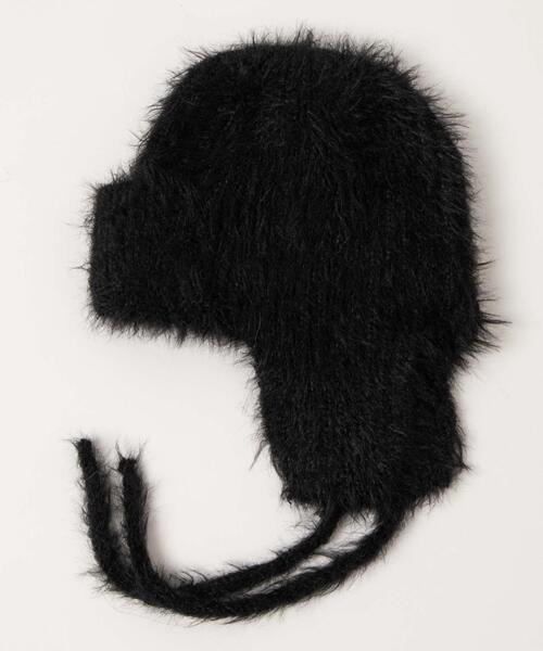 WEGO（ウィゴー）の「WEGO/シャギーイヤーフラップニットキャップ（ニットキャップ/ビーニー・レディース・グレー/オフホワイト/ブラック/ライトピンク・FREE）」の11枚目の写真