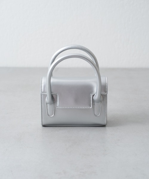 COLONY 2139（コロニートゥーワンスリーナイン）の「フラップミニ2wayバッグ（ショルダーバッグ・レディース・ブラック/ホワイト/シルバー・FREE）」の6枚目の写真