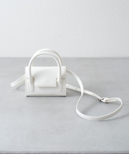 COLONY 2139（コロニートゥーワンスリーナイン）の「フラップミニ2wayバッグ（ショルダーバッグ・レディース・ブラック/ホワイト/シルバー・FREE）」の12枚目の写真