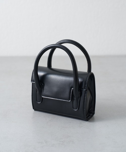 COLONY 2139（コロニートゥーワンスリーナイン）の「フラップミニ2wayバッグ（ショルダーバッグ・レディース・ブラック/ホワイト/シルバー・FREE）」の10枚目の写真