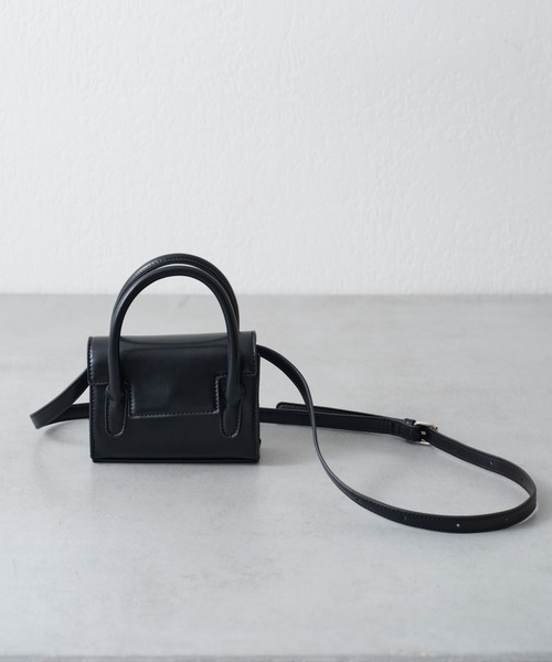 COLONY 2139（コロニートゥーワンスリーナイン）の「フラップミニ2wayバッグ（ショルダーバッグ・レディース・ブラック/ホワイト/シルバー・FREE）」の14枚目の写真