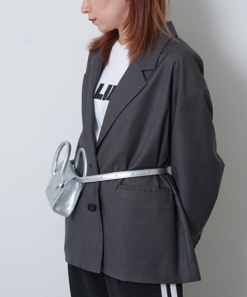 COLONY 2139（コロニートゥーワンスリーナイン）の「フラップミニ2wayバッグ（ショルダーバッグ・レディース・ブラック/ホワイト/シルバー・FREE）」の21枚目の写真